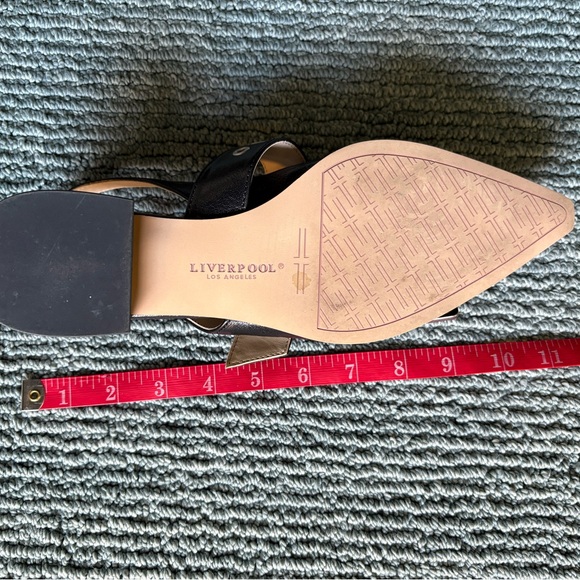Nearly-new Liverpool Los Angeles Villa double buckle flat, 8, black - Picture 10 of 10
